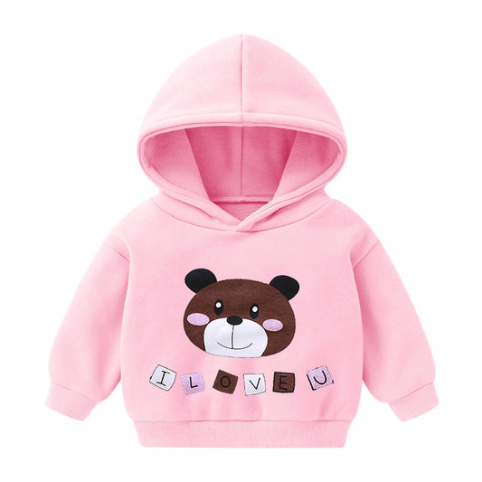 Hooded Sweater And Cashmere Children's All-match Long-sleeved Clothes