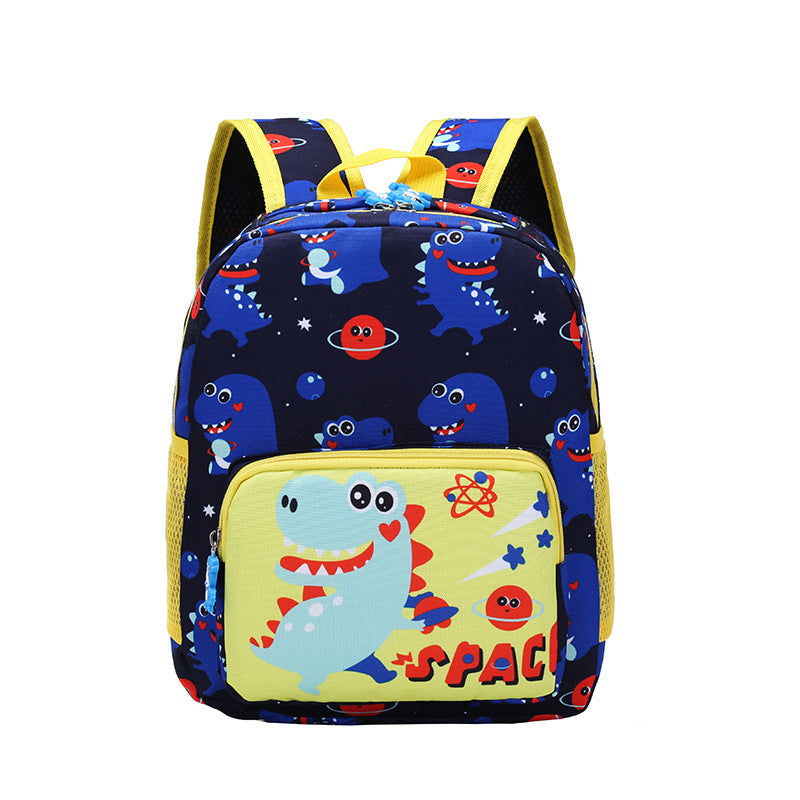 Cartoon Student Schoolbag Dinosaur Print