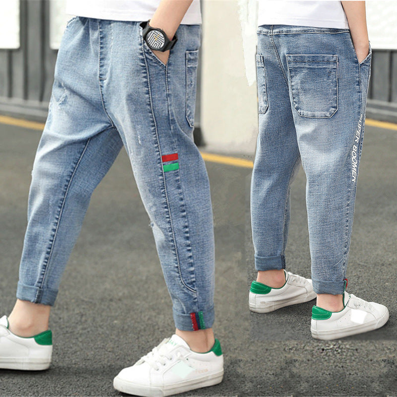 Boys Fashion Straight Casual Pants