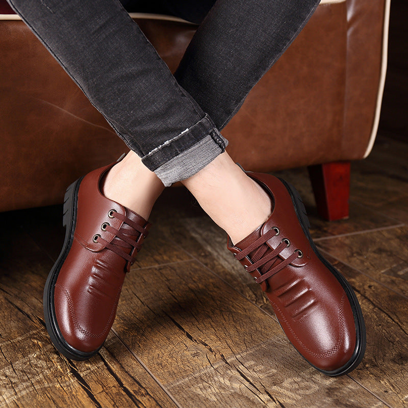 Men's Leather Shoes Fall Business Formal Wear Breathable