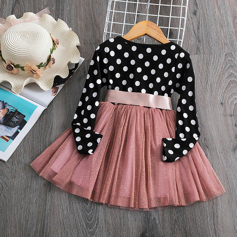 Polka dot princess dress