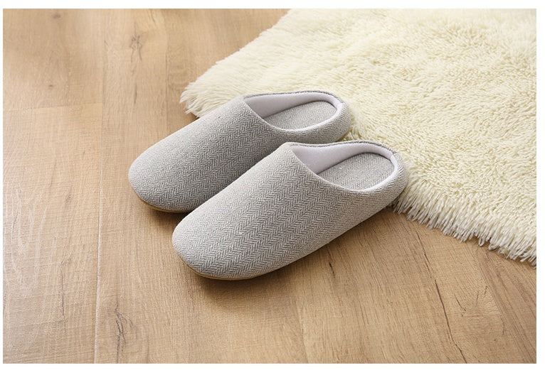 Men's Cotton Warm Slippers Soft Bottom Good Anti-skid