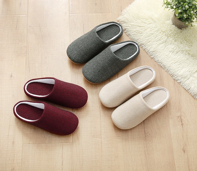 Men's Cotton Warm Slippers Soft Bottom Good Anti-skid