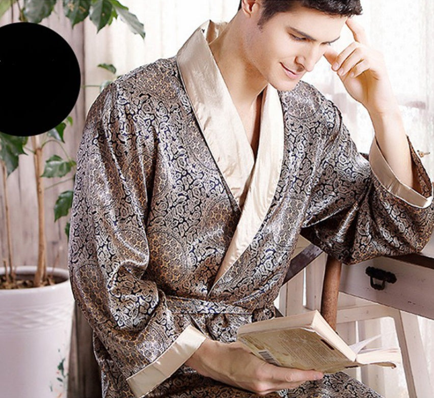 Men's silk Nightgown