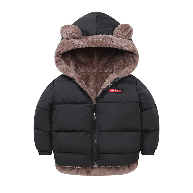 Boy's Double-sided Wear Cotton-padded Winter Jacket,