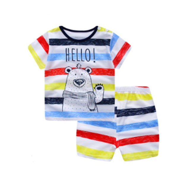 Cartoon Clothing Baby Boy Summer Clothes T-shirt Short