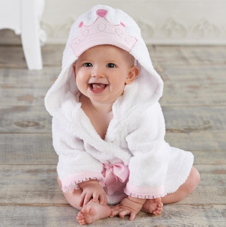 Kids Hooded Absorbent Animal-shaped Bathrobe