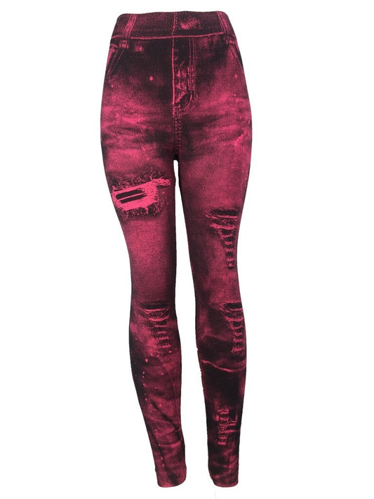 Foreign Trade Denim Leggings Women