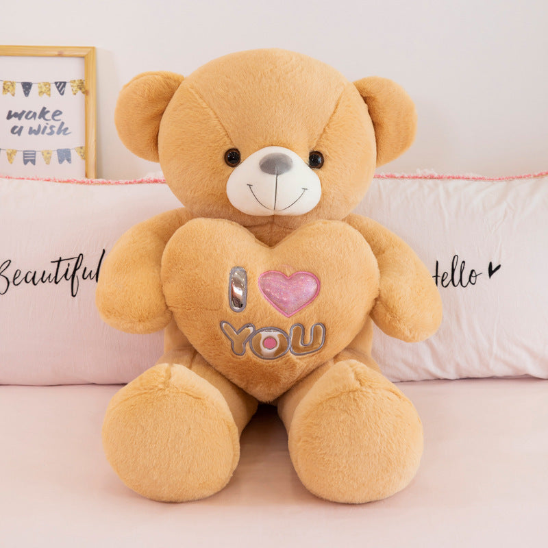 Holding Heart Teddy Glowing Bear Plush Toy