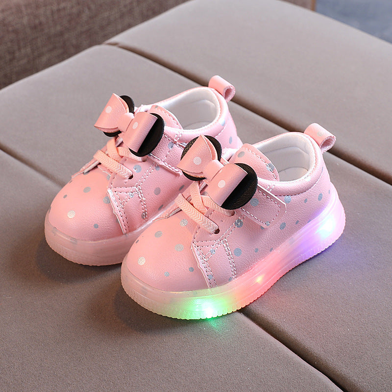 Girls  LED Light-up Shoes Breathable