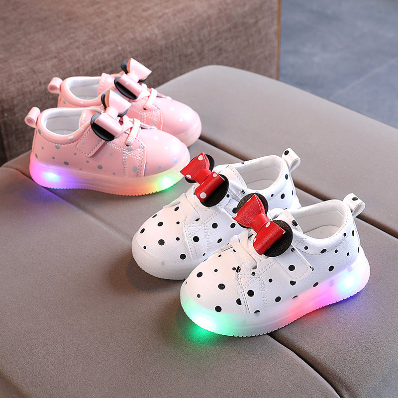 Girls  LED Light-up Shoes Breathable