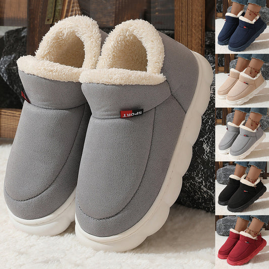 Winter Plush Cotton Shoes Women Men