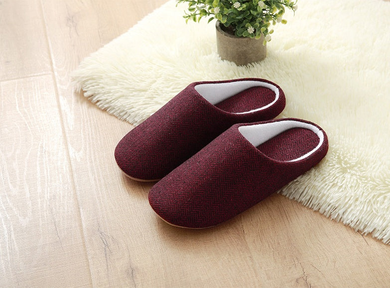 Men's Cotton Warm Slippers Soft Bottom Good Anti-skid