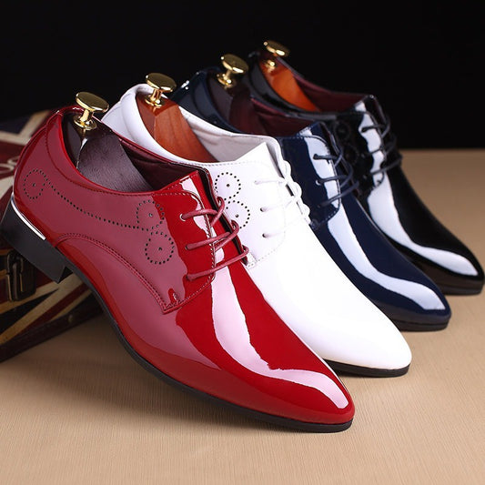 Men Leather Shoes Men Business Classic Dress Shoes