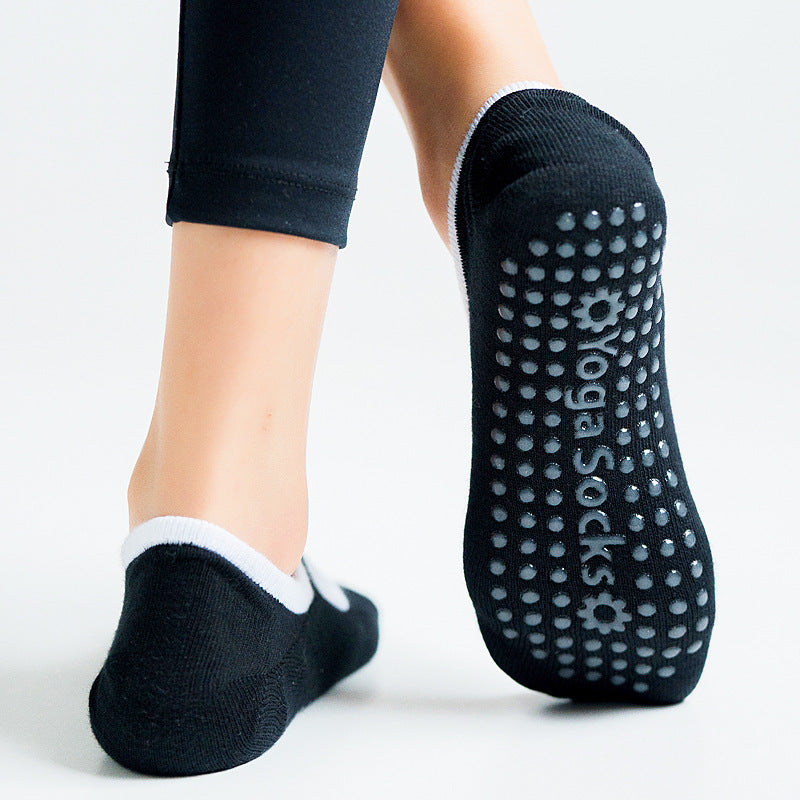 Open-back non-slip gym indoor floor socks