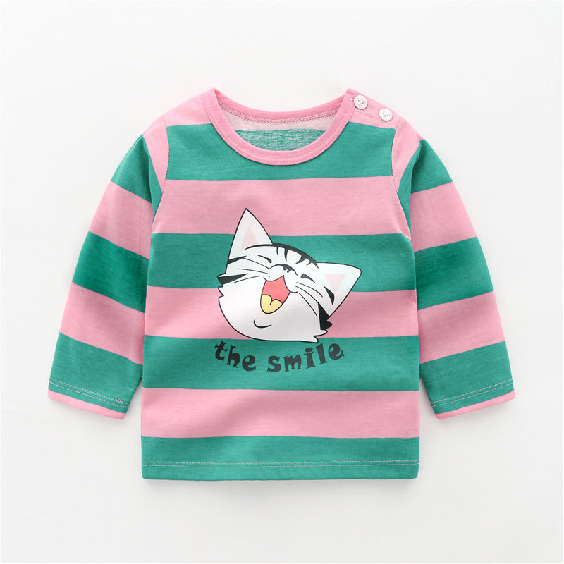 Girls' long-sleeved T-shirt bottoming shirt