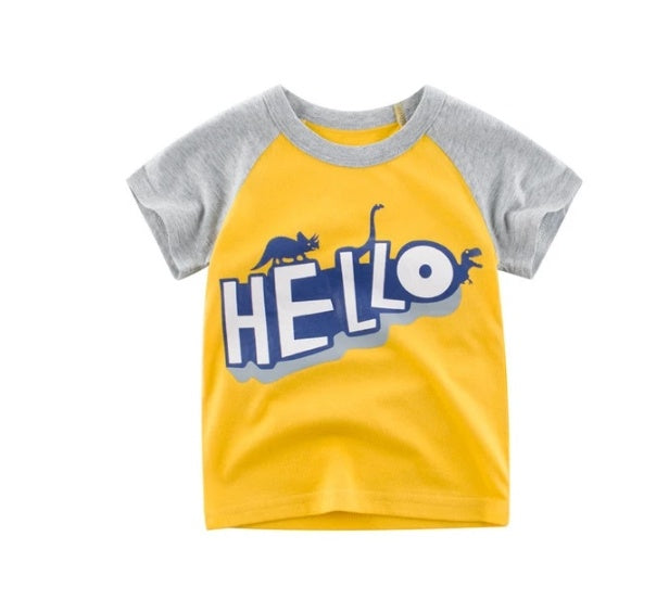 Boys Cotton T-shirt Short Sleeves