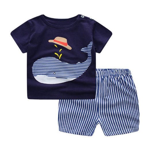 Cartoon Clothing Baby Boy Summer Clothes T-shirt Short