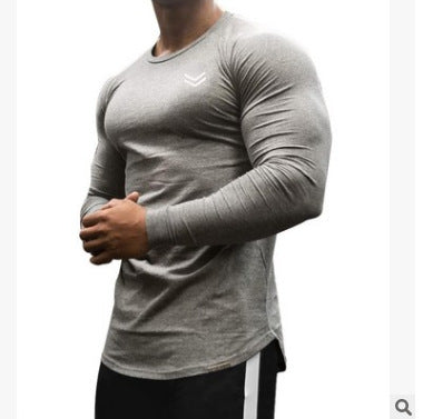 Men Workout Long Sleeve  Bodybuilding Tops