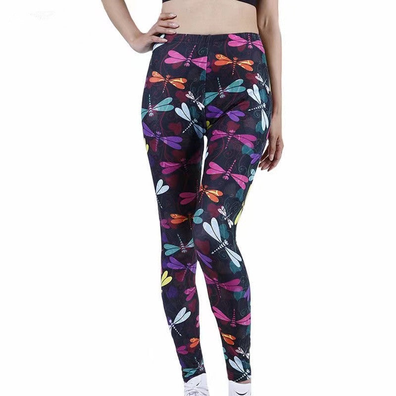 Fashion Printed Stretch Slimming Leggings Women