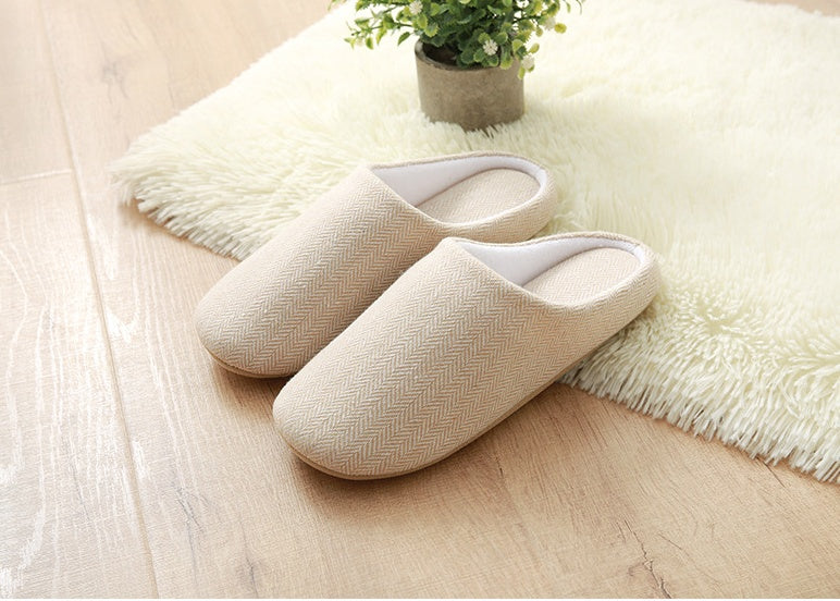 Men's Cotton Warm Slippers Soft Bottom Good Anti-skid