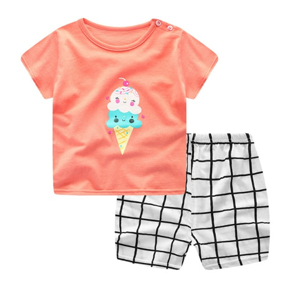 Cartoon Clothing Baby Boy Summer Clothes T-shirt Short