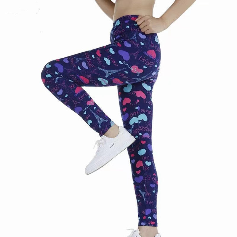 Fashion Printed Stretch Slimming Leggings Women