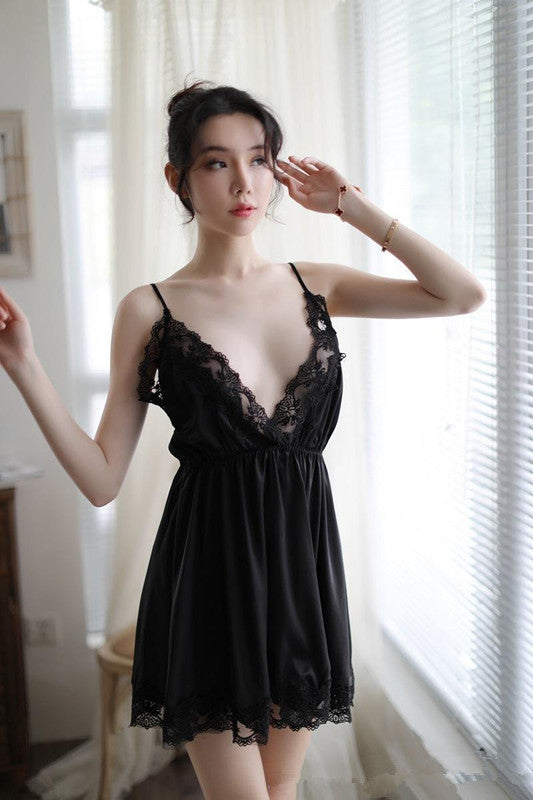 Women sexy nightgown ladies pajamas underwear