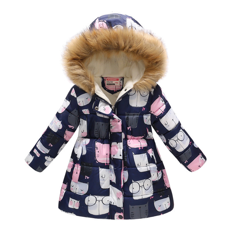 Winter Girls Jackets Cotton Padded Coat