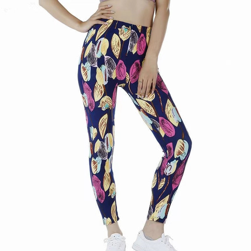 Fashion Printed Stretch Slimming Leggings Women