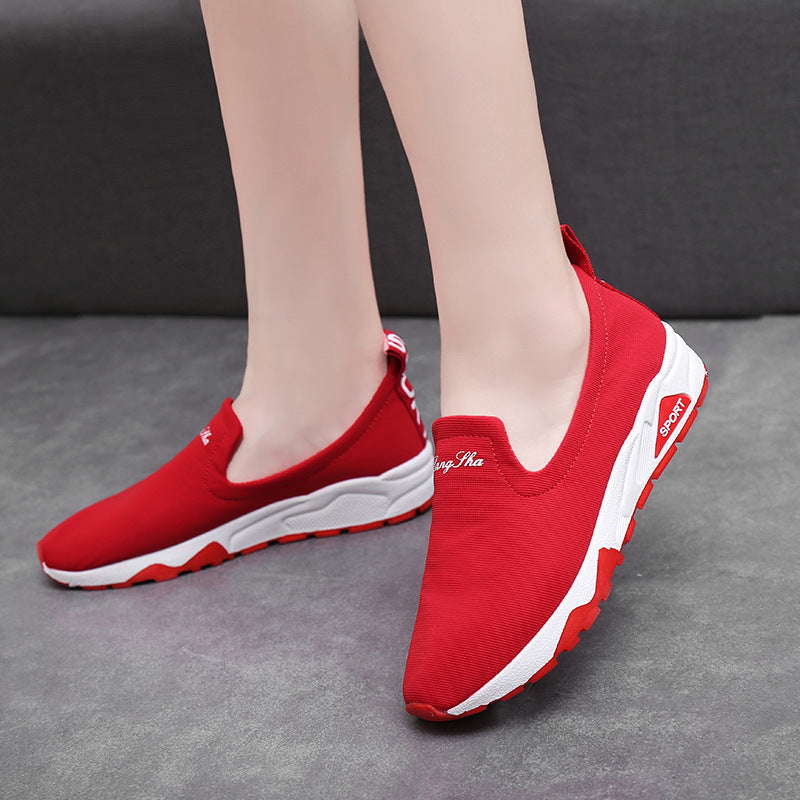 Women Canvas Shoes Youth Casual Shoes Comfortable High Heels