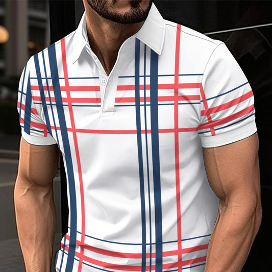 Lapel Button  Polo Shirt