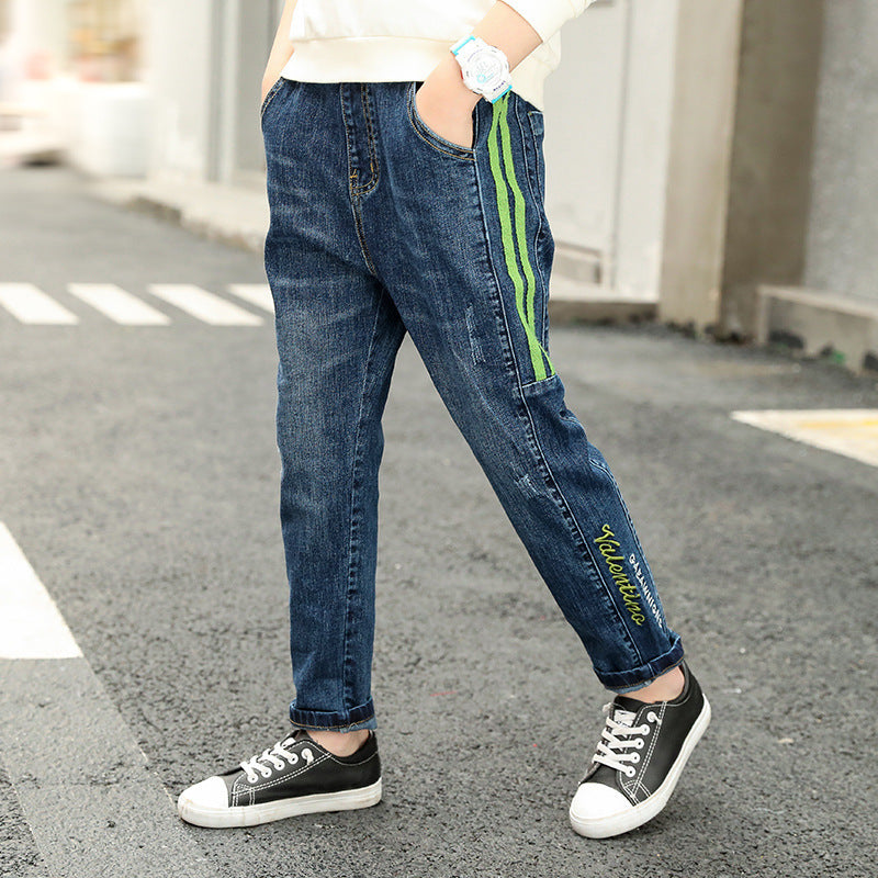 Boys Fashion Straight Casual Pants