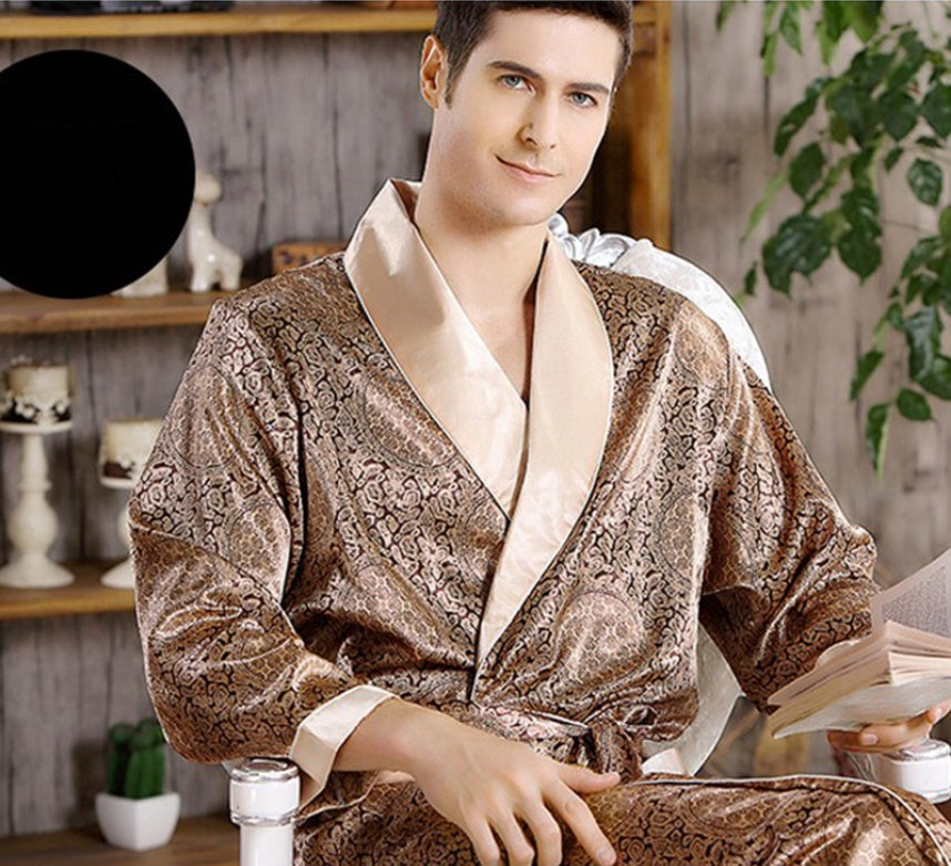 Men's silk Nightgown