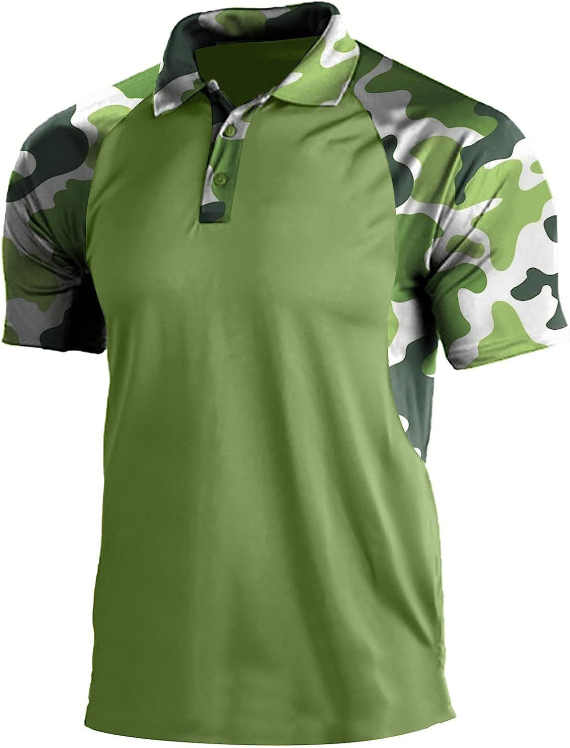 Lapel Short-sleeved Polo Shirt Men