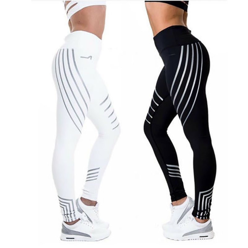 Women Workout Leggings Pants  Fitness Night Glowing