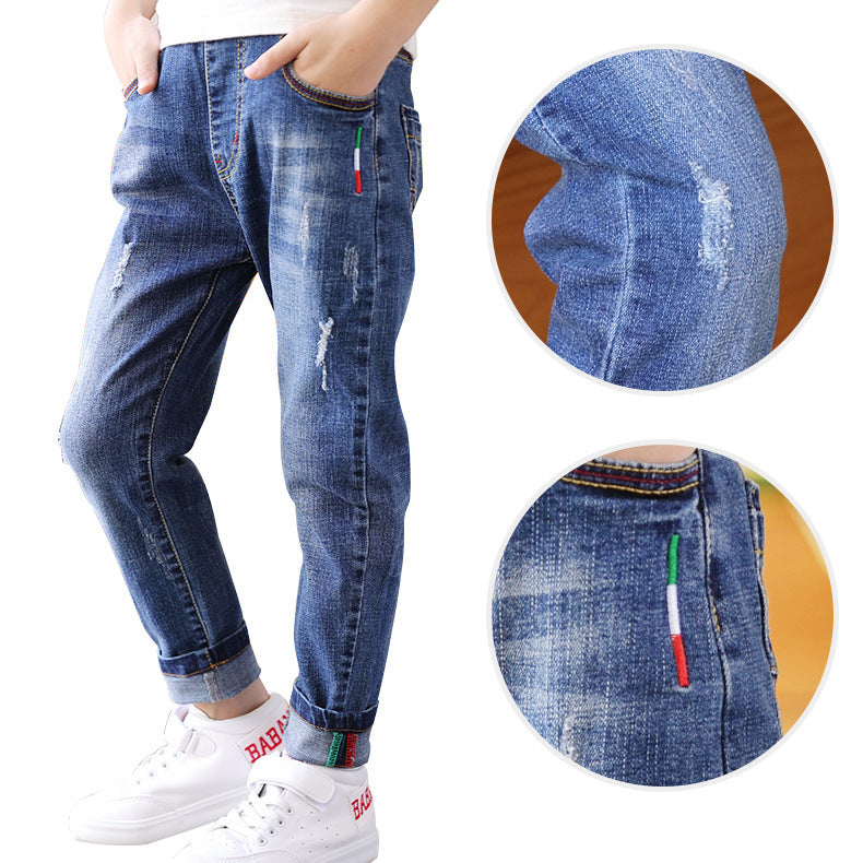 Boys' denim trousers, new style