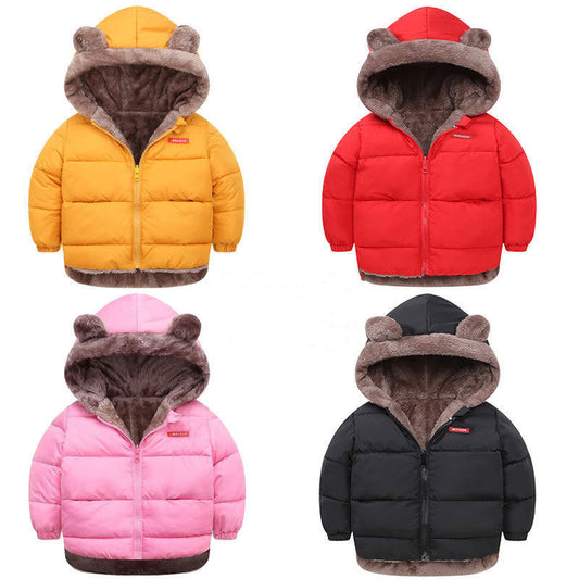 Boy's Double-sided Wear Cotton-padded Winter Jacket,