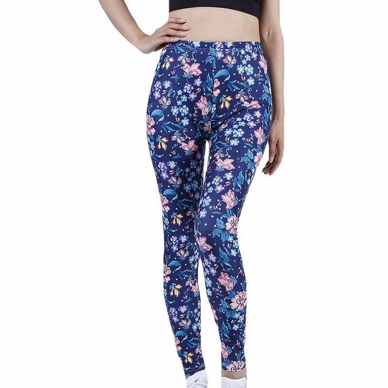 Fashion Printed Stretch Slimming Leggings Women