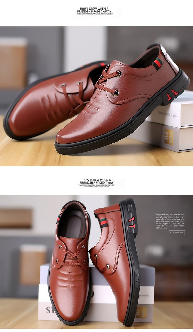 Soft Leather Casual Round Toe Leather Shoes