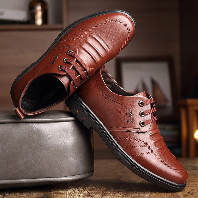 Men's Leather Shoes Fall Business Formal Wear Breathable