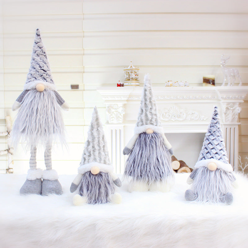 Cute Christmas New Telescopic Pole Faceless Doll  Christmas Decorations