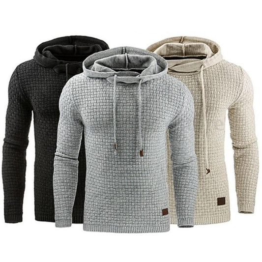 Men's Jacquard  Long-sleeved Hoodie