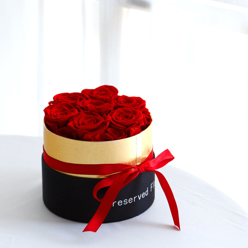 Eternal Roses In Box Preserved Real Rose Flowers With Box Set Valentines Day