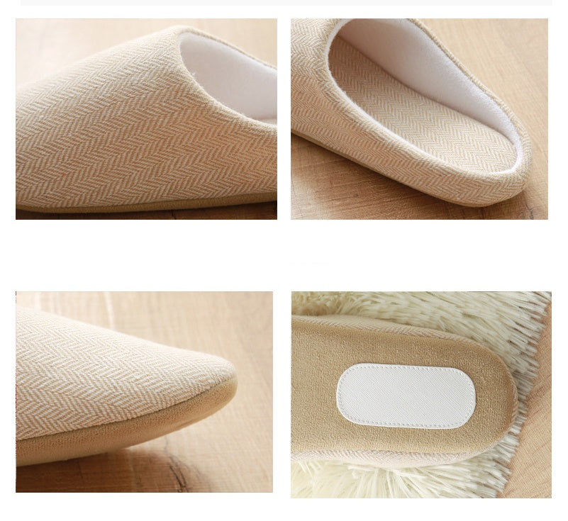 Men's Cotton Warm Slippers Soft Bottom Good Anti-skid