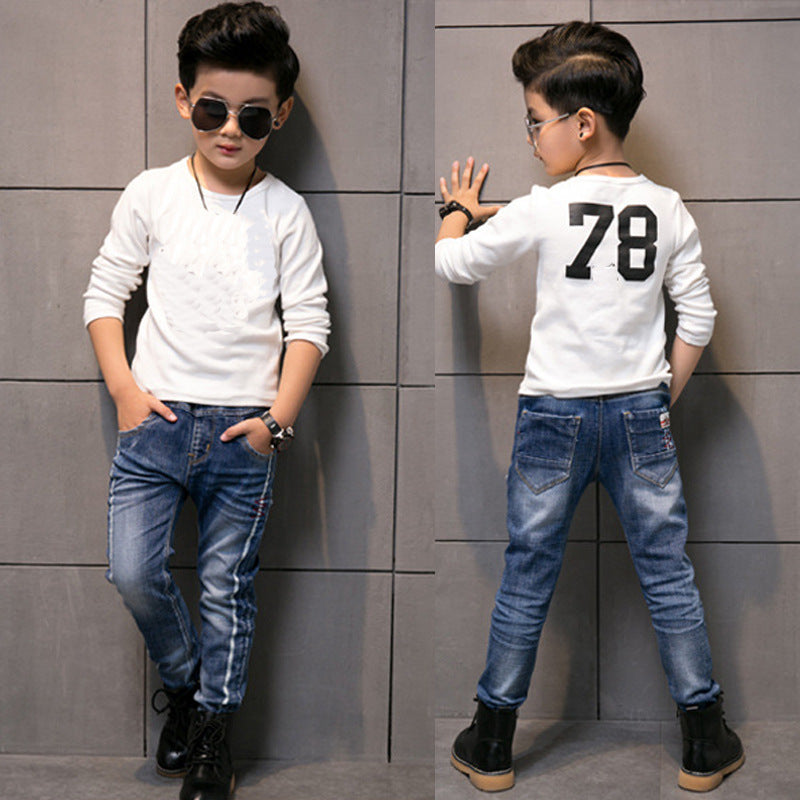 Boys Fashion Straight Casual Pants