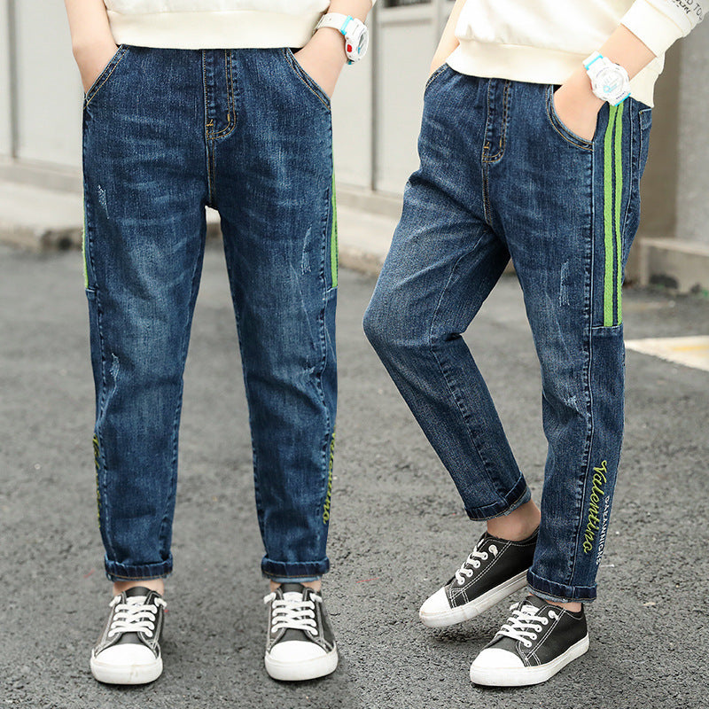 Boys Fashion Straight Casual Pants