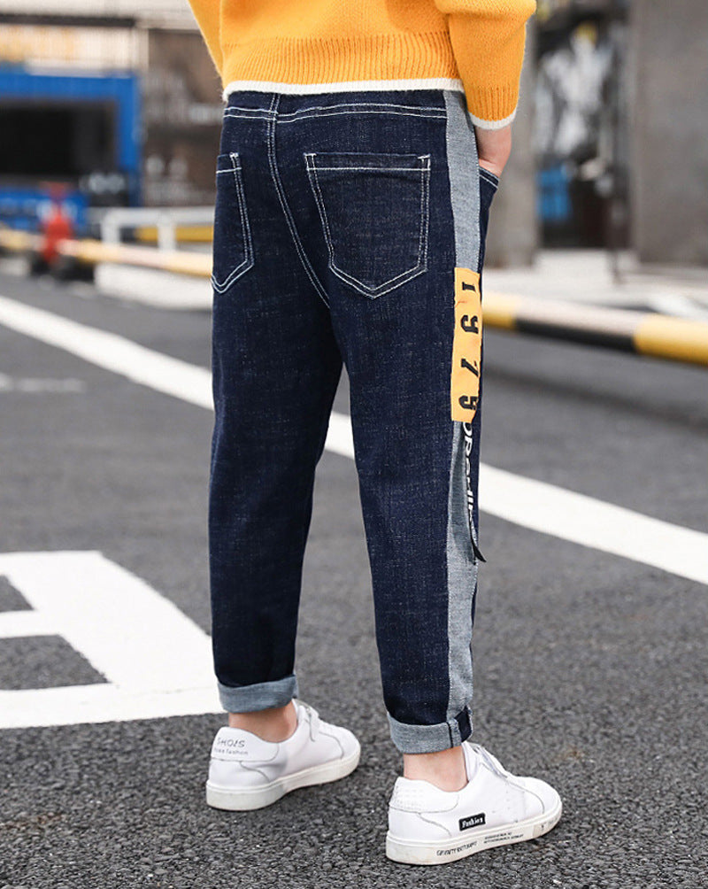 Boys Fashion Straight Casual Pants