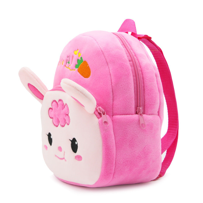 Cute Cartoon Animal Radish Rabbit Plush Backpack