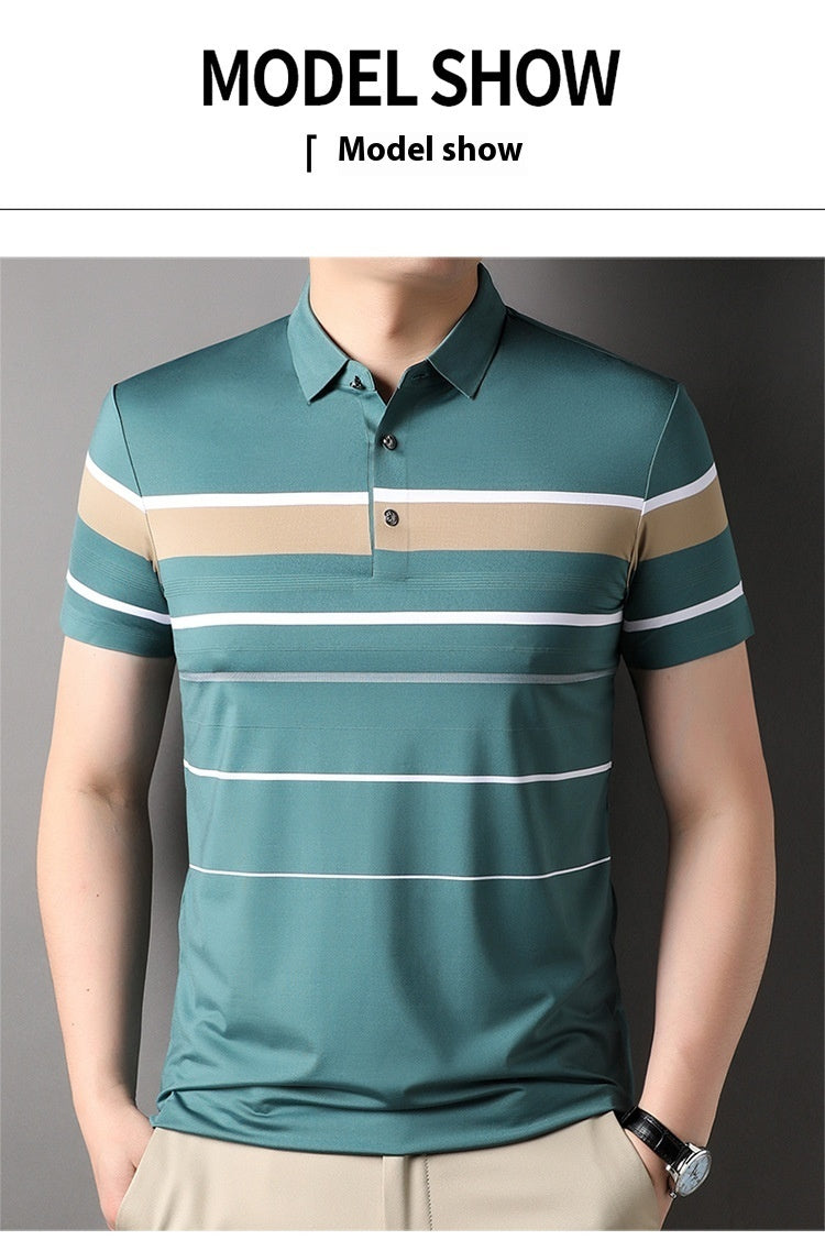 Summer Men's Short-sleeved Lapel